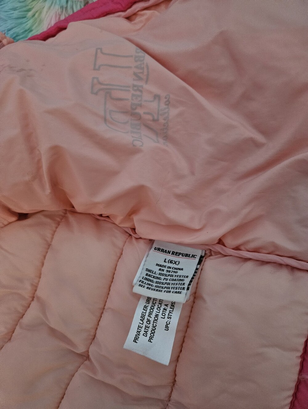 Urban Republic  Hot Pink Hooded Puffer Jacket - Picture 4 of 8